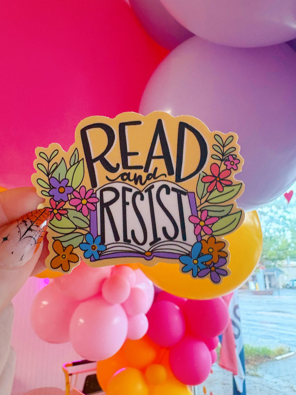 Read and Resist Sticker