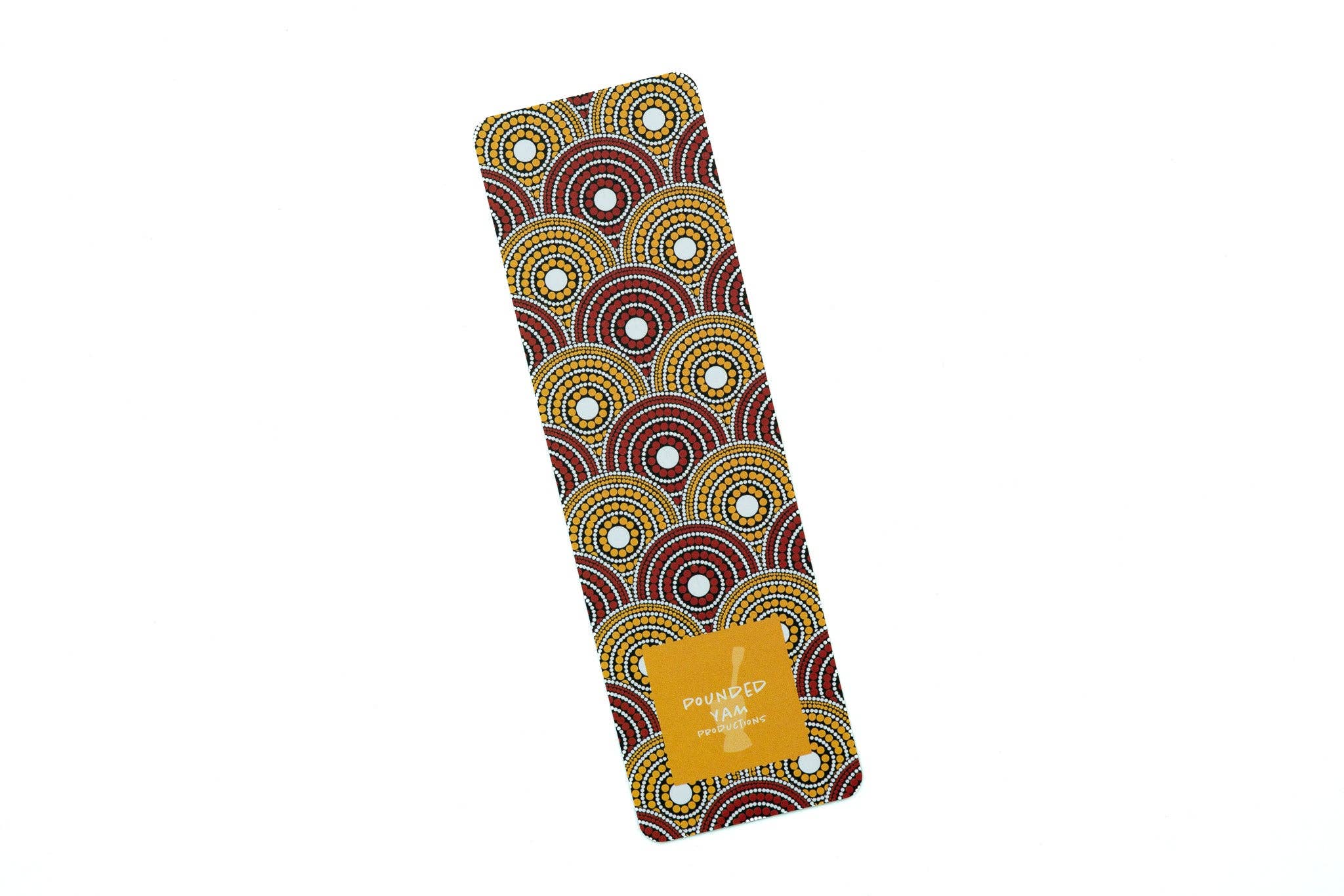 Red and Yellow Print Bookmark