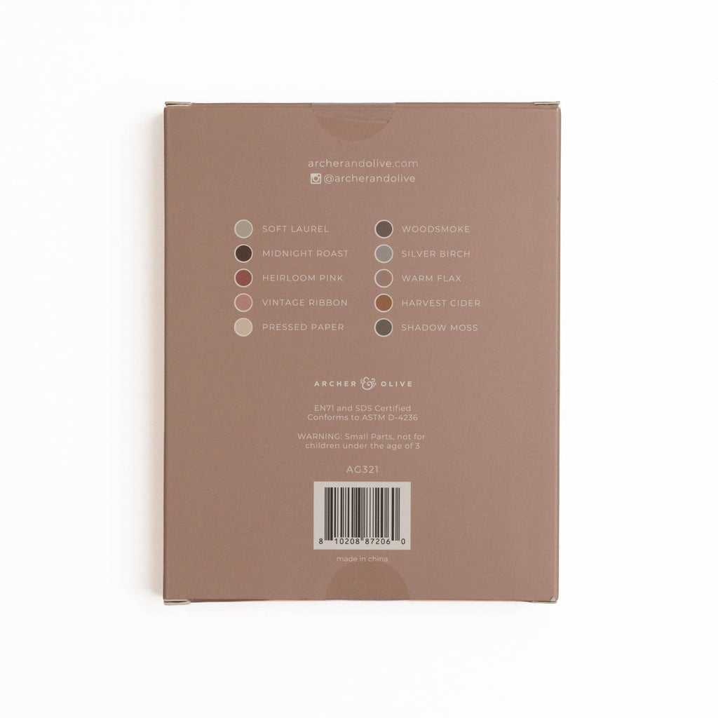 Archer and Olive - Quiet Corners | Set of 10 Acrylograph Pens