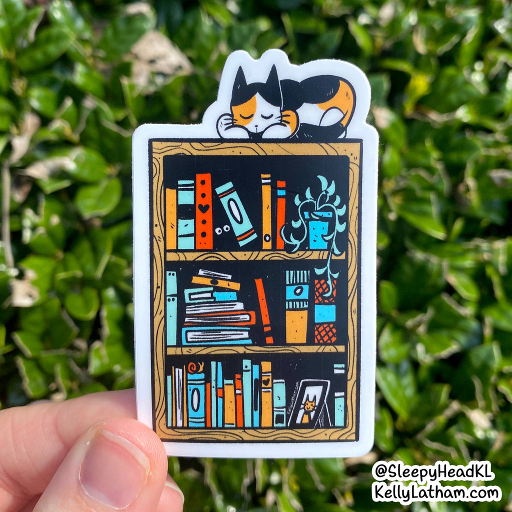 Bookshelf - Waterproof Vinyl Sticker