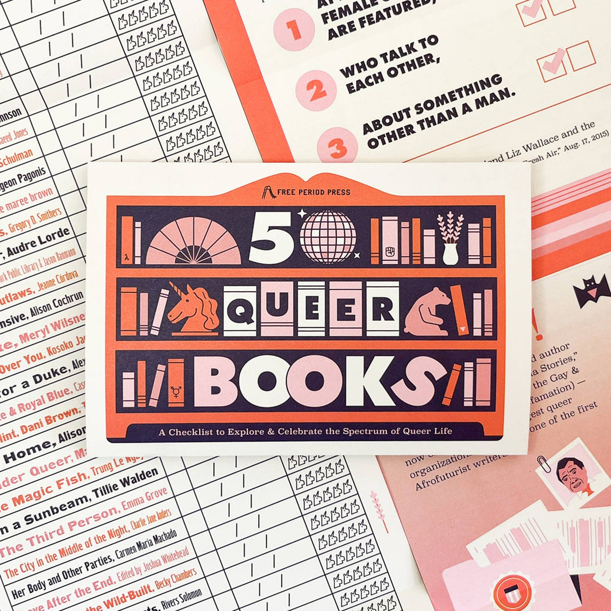 Free Period Press - 50 Queer Books: A Checklist to Explore & Celebrate Queerness