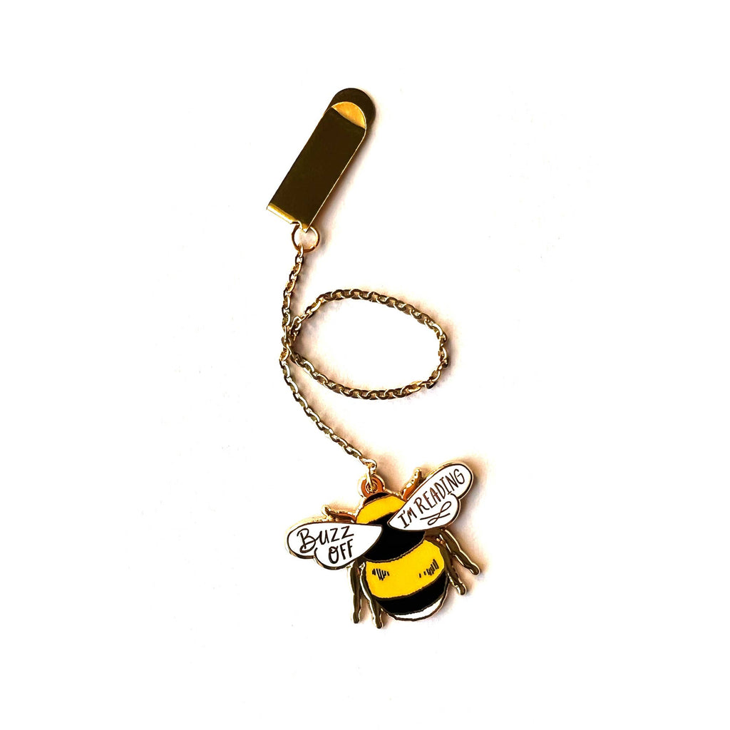 Bumble Bee Enamel Bookmark Charm