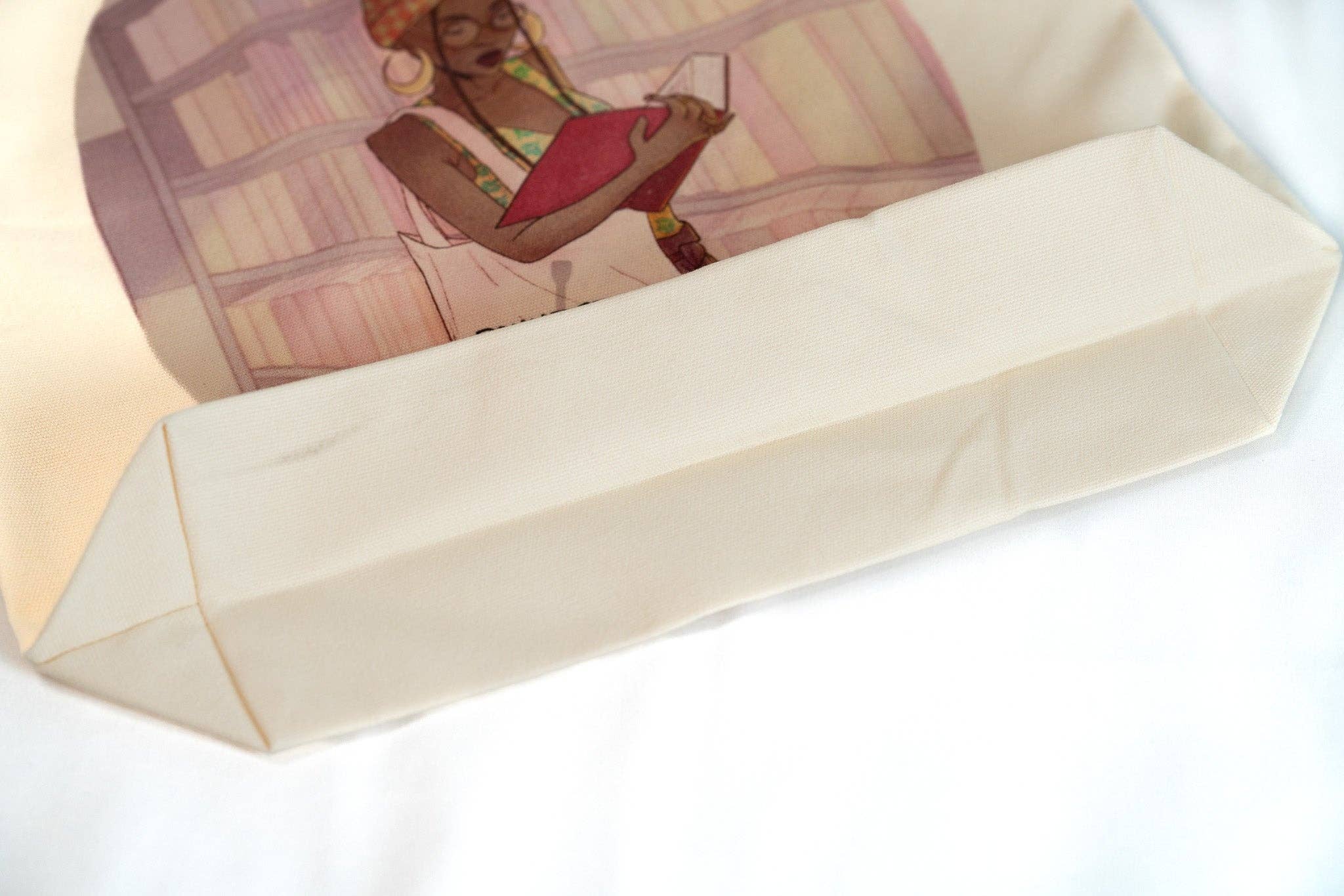 Black Girl Reading Canvas Tote Bag