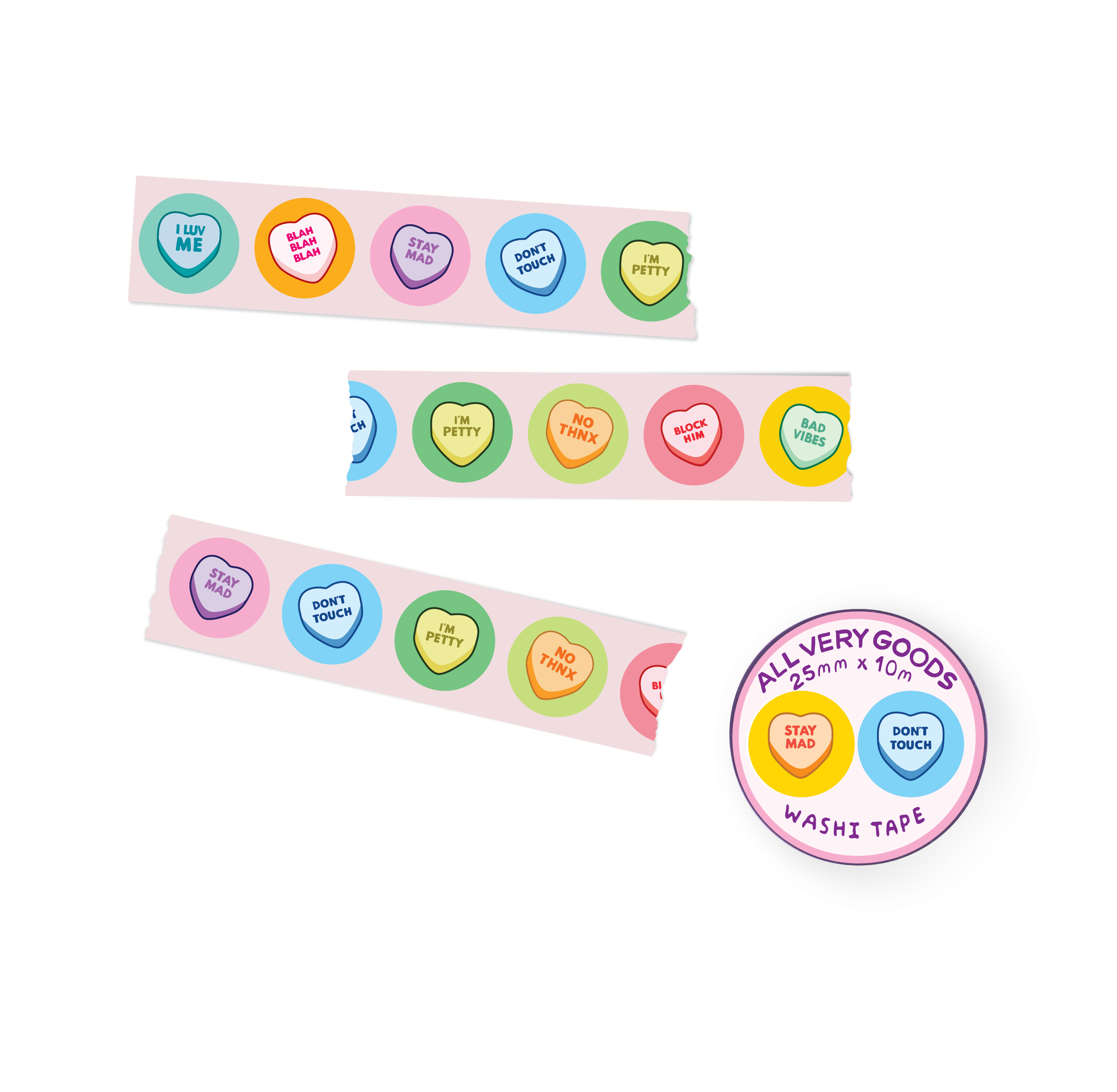 Washi Tape - Unbroken Hearts