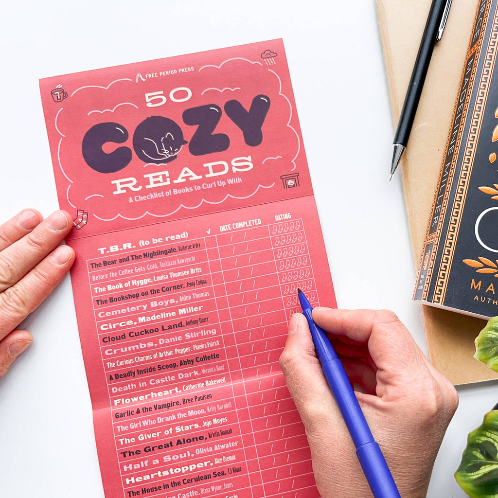Free Period Press - 50 Cozy Reads: A Checklist of Books to Curl Up With