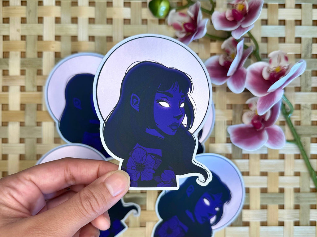Moonlight Matte Mirror Waterproof Sticker