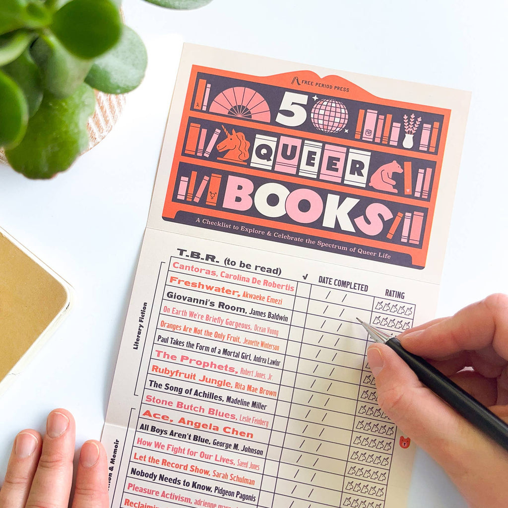 Free Period Press - 50 Queer Books: A Checklist to Explore & Celebrate Queerness