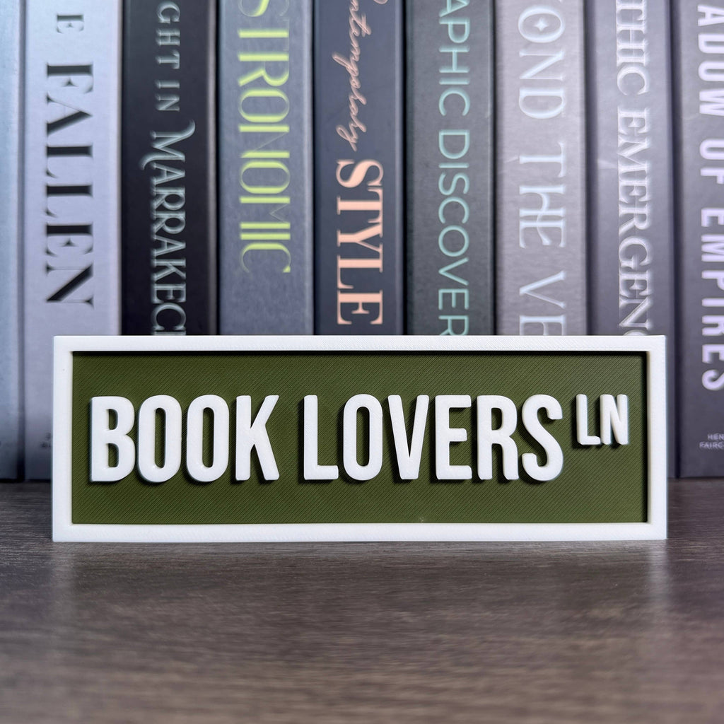 Book Lovers Street Sign