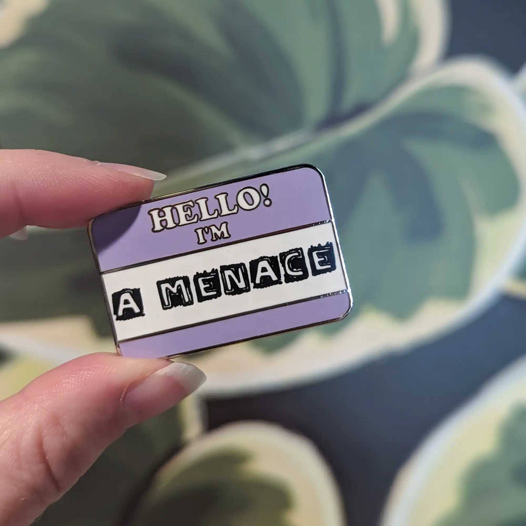 Cunning Linguist Co. - Hello! I'm a Menace hard enamel pin