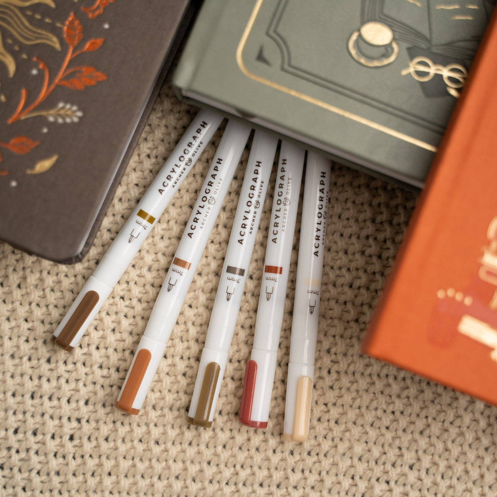 Archer and Olive - Quiet Corners | Set of 10 Acrylograph Pens
