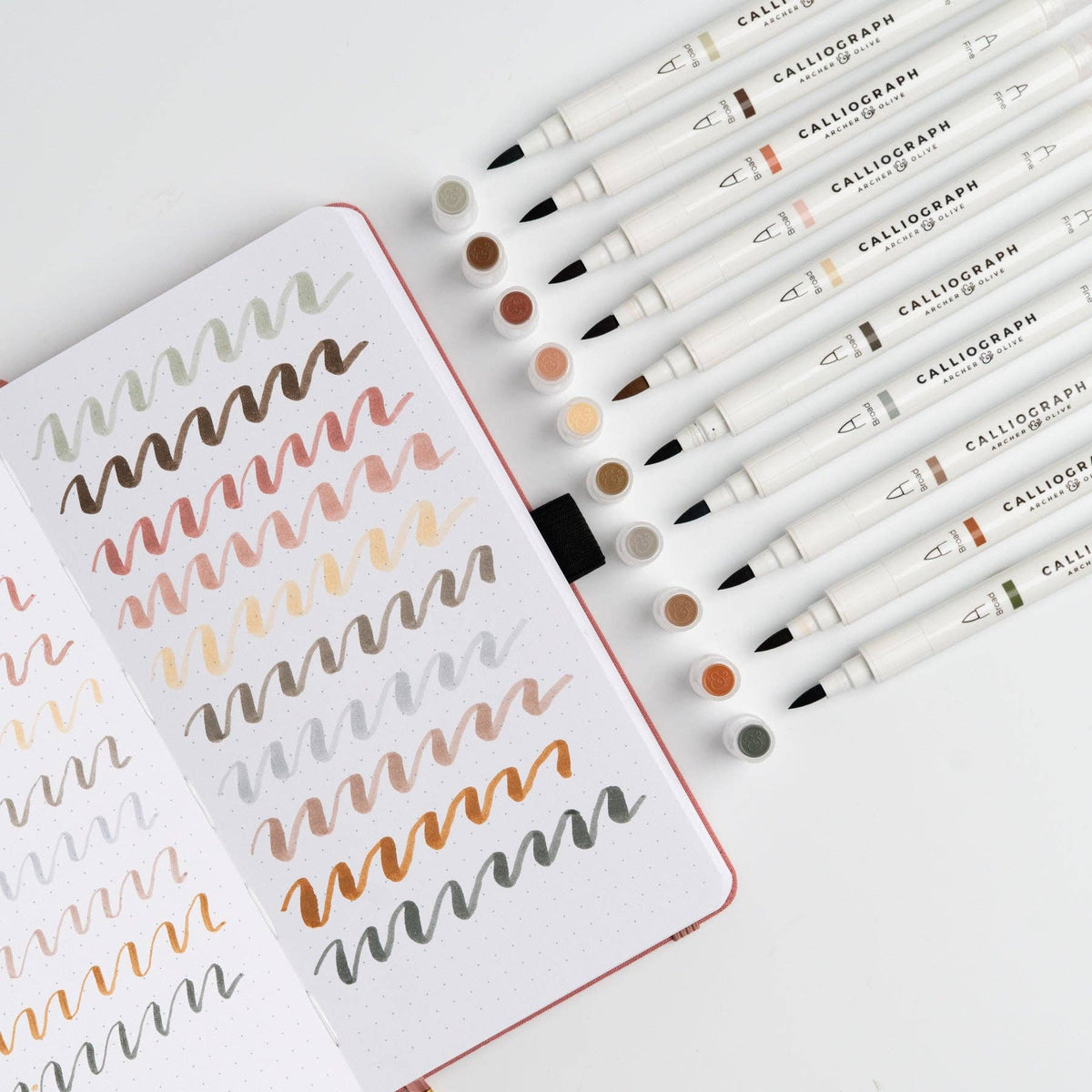 Archer and Olive - Quiet Corners | Set of 10 Calliograph Pens