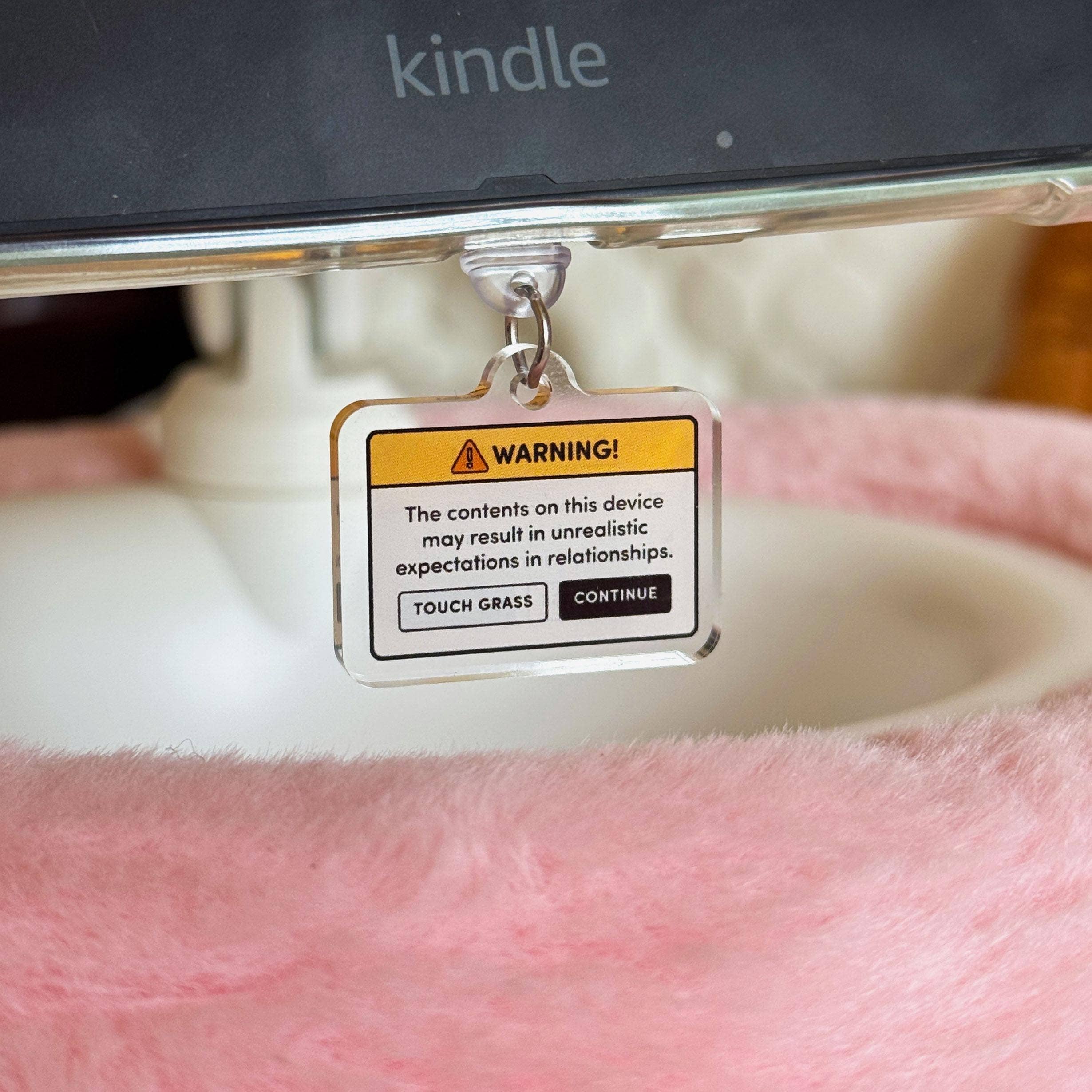 Warning: Unrealistic Expectations on this Device  USB-C Plug for Book Lovers