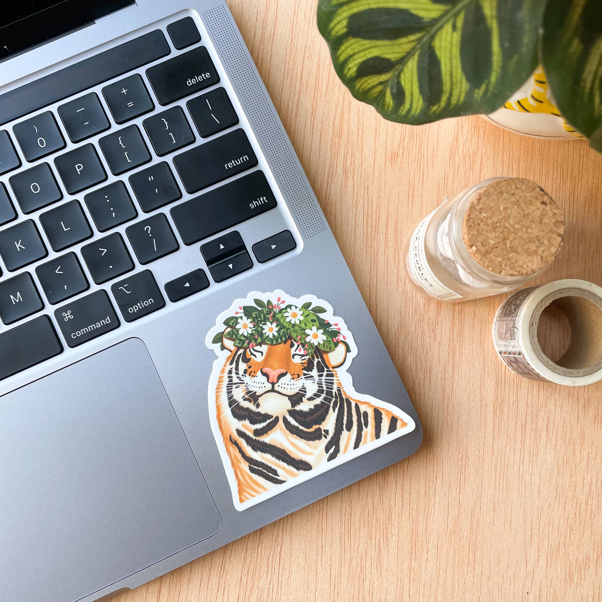 Smiley Tiger Sticker