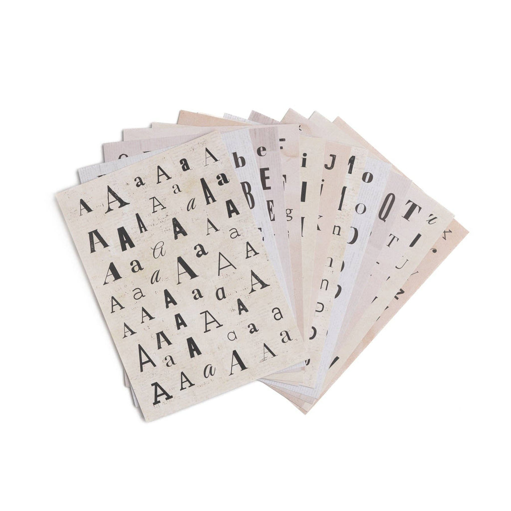 Archer and Olive - Warm Deluxe Letter Sticker Set