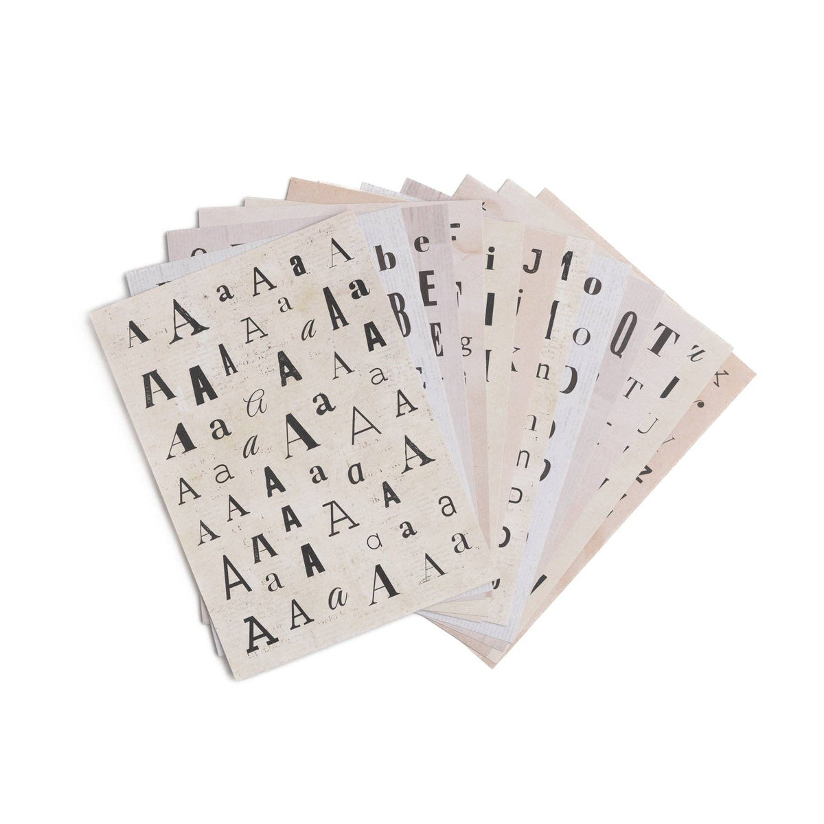 Archer and Olive - Warm Deluxe Letter Sticker Set