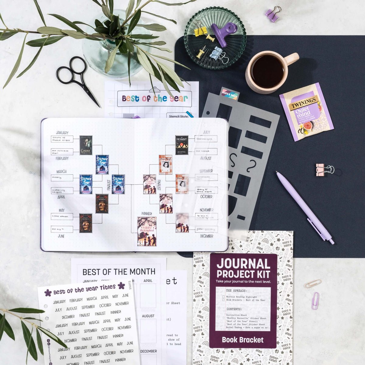 Book Bracket Tournament - Journal Project Kit