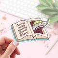 Leaving Reality Entering Sci-Fi Sticker