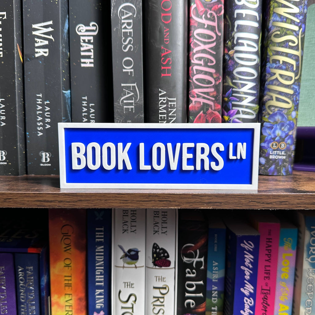 Book Lovers Street Sign