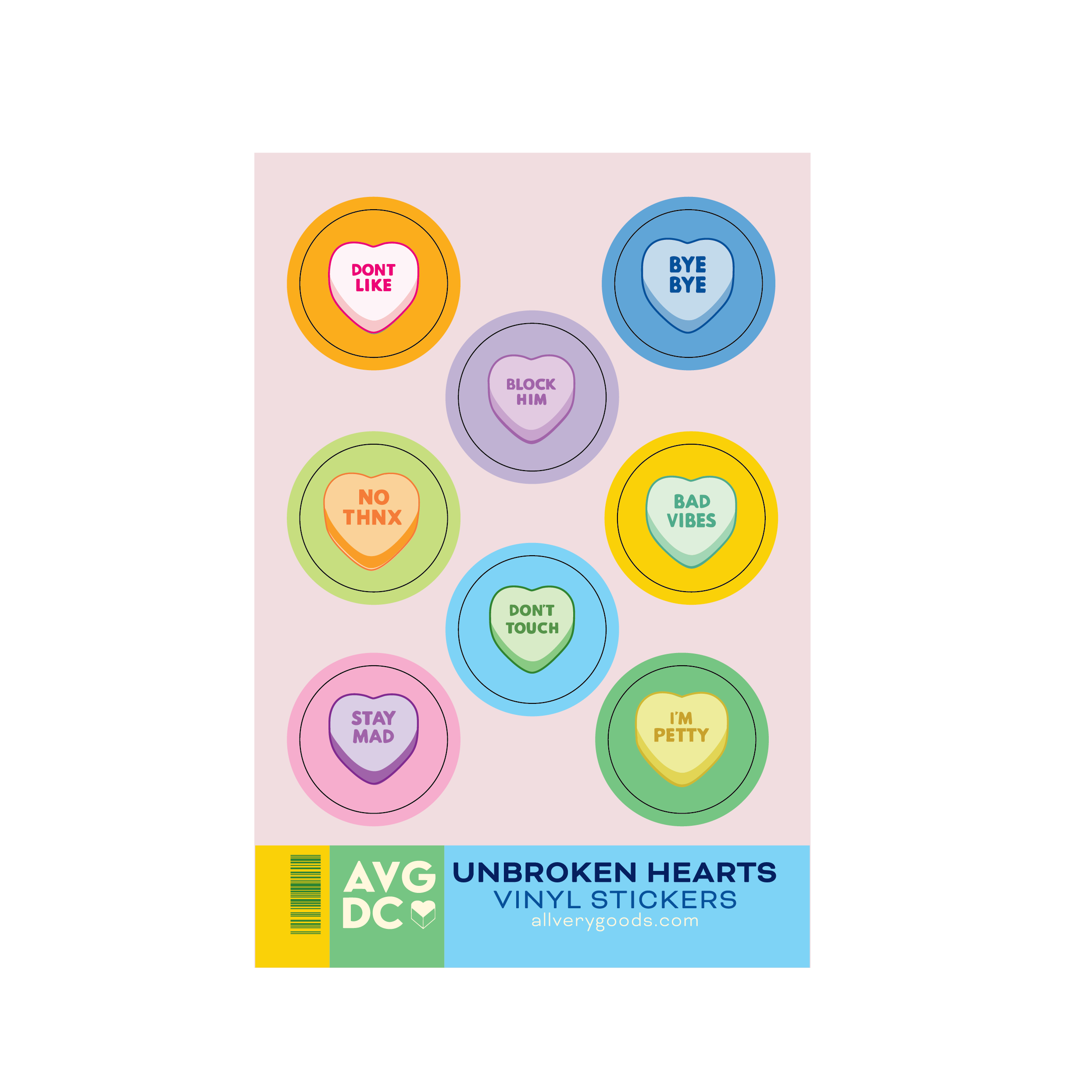 Sticker Sheet - Unbroken Hearts