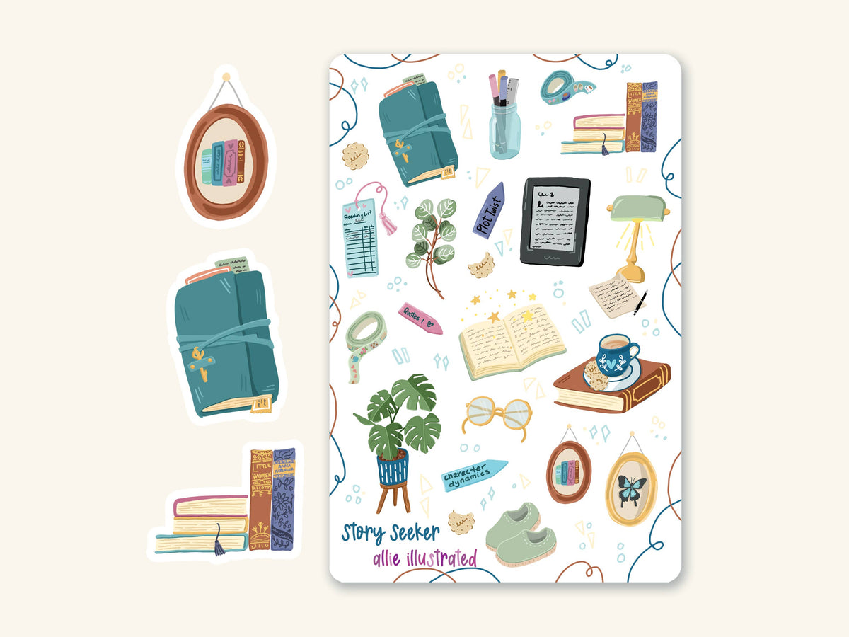 Story Seeker Sticker Sheet