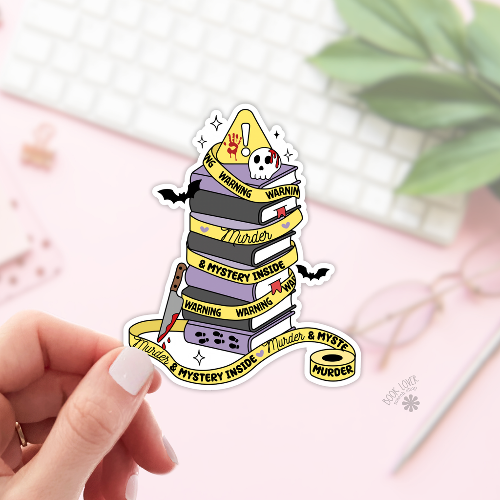 Warning May Contain Murder Sticker