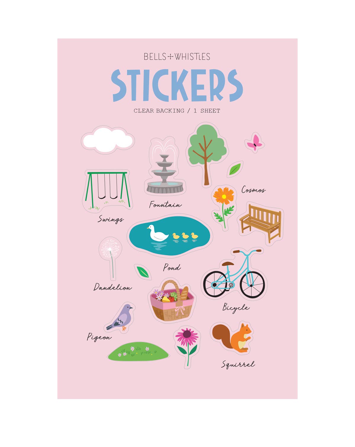 Park Clear Stickers