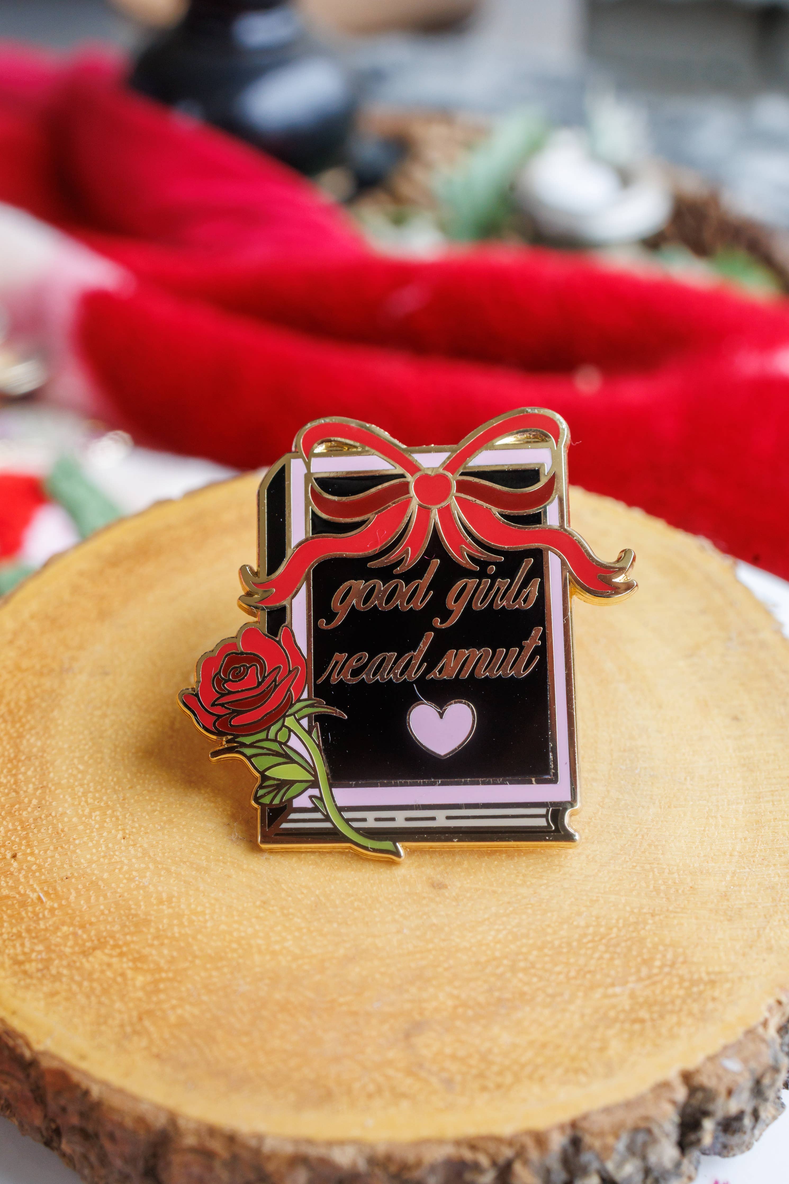 Pinstory - "Good Girls Read Smut" Bookish Enamel Pin