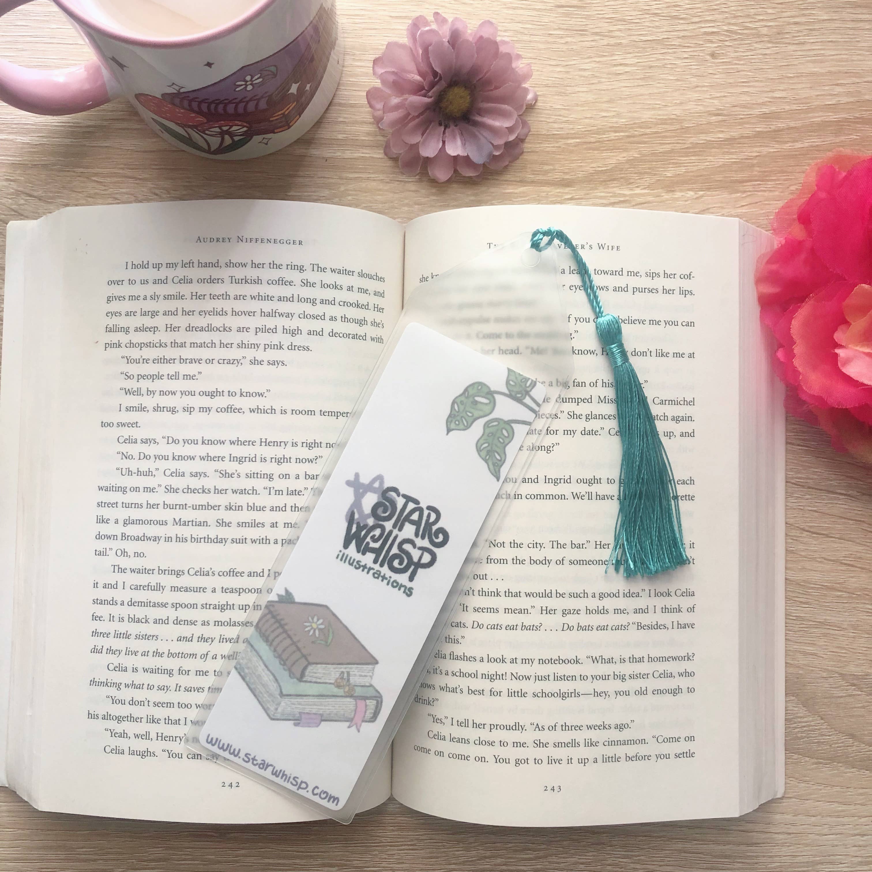 Cozy Girl Reading Bookmark