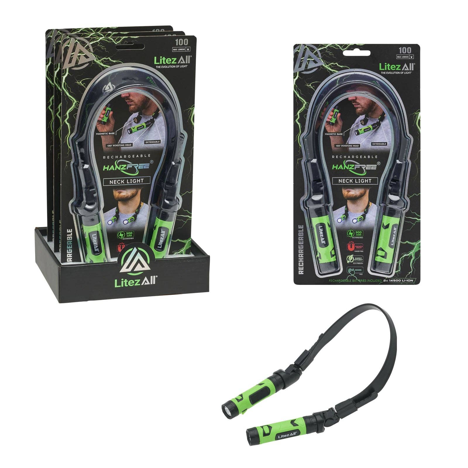 LitezAll Rechargeable Hands Free Neck Light