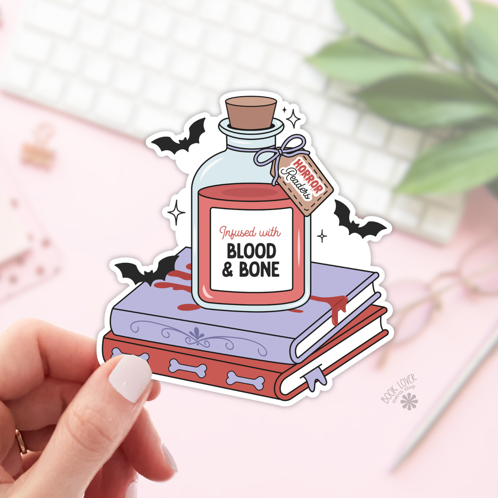 Bookish Potion Infused With Horror  Sticker