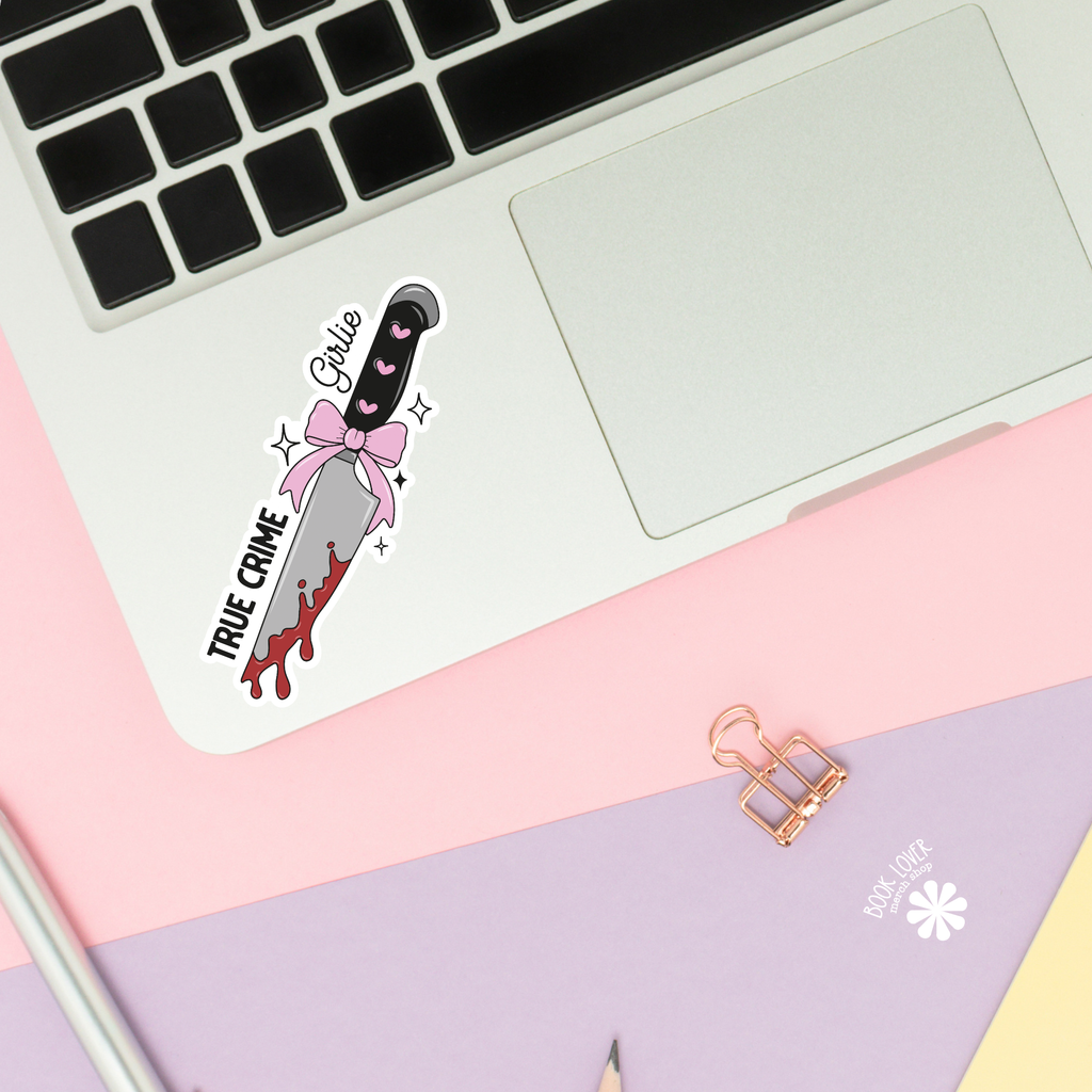 True Crime Girlie Knife Sticker