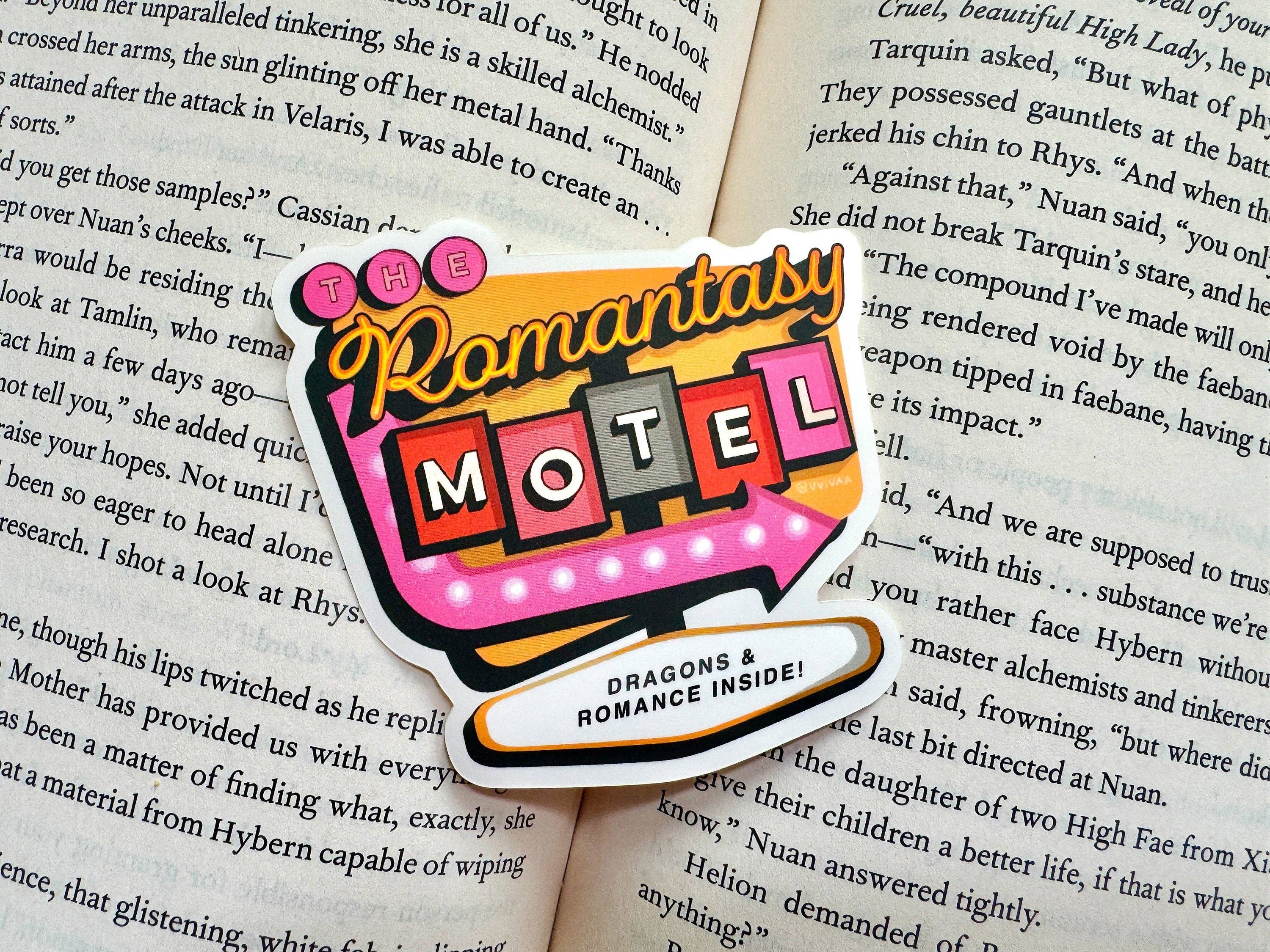The Romantasy Motel Sticker