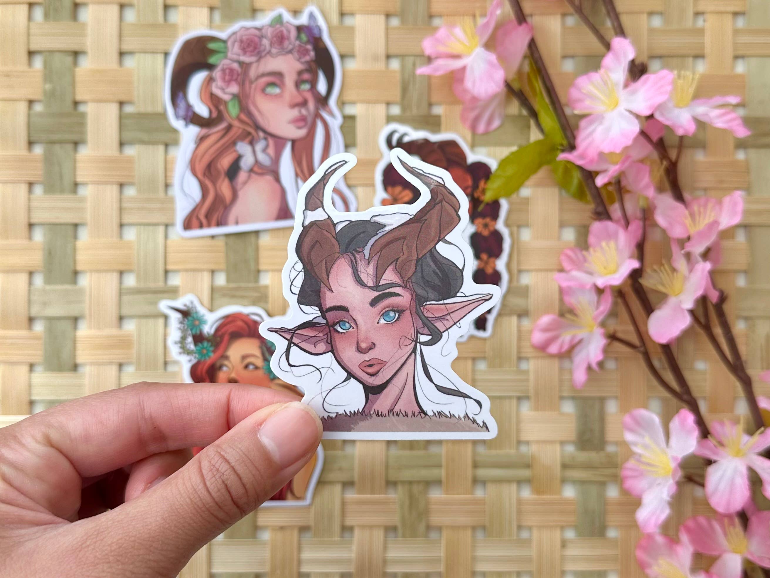 Winter Faun Vinyl Waterproof Sticker