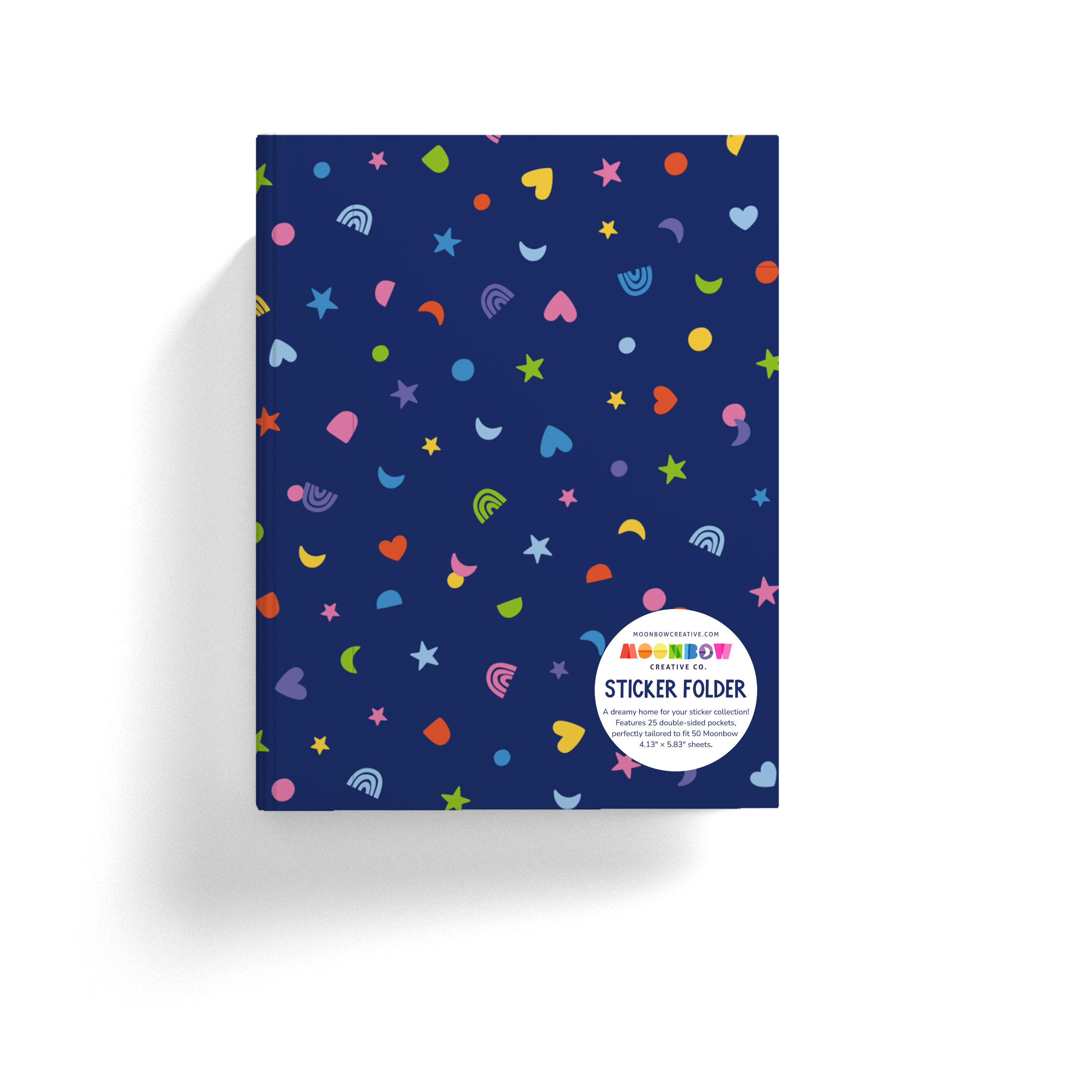 Moonbow Creative Co. - Sticker Organizing Folder Confetti Blue Moon