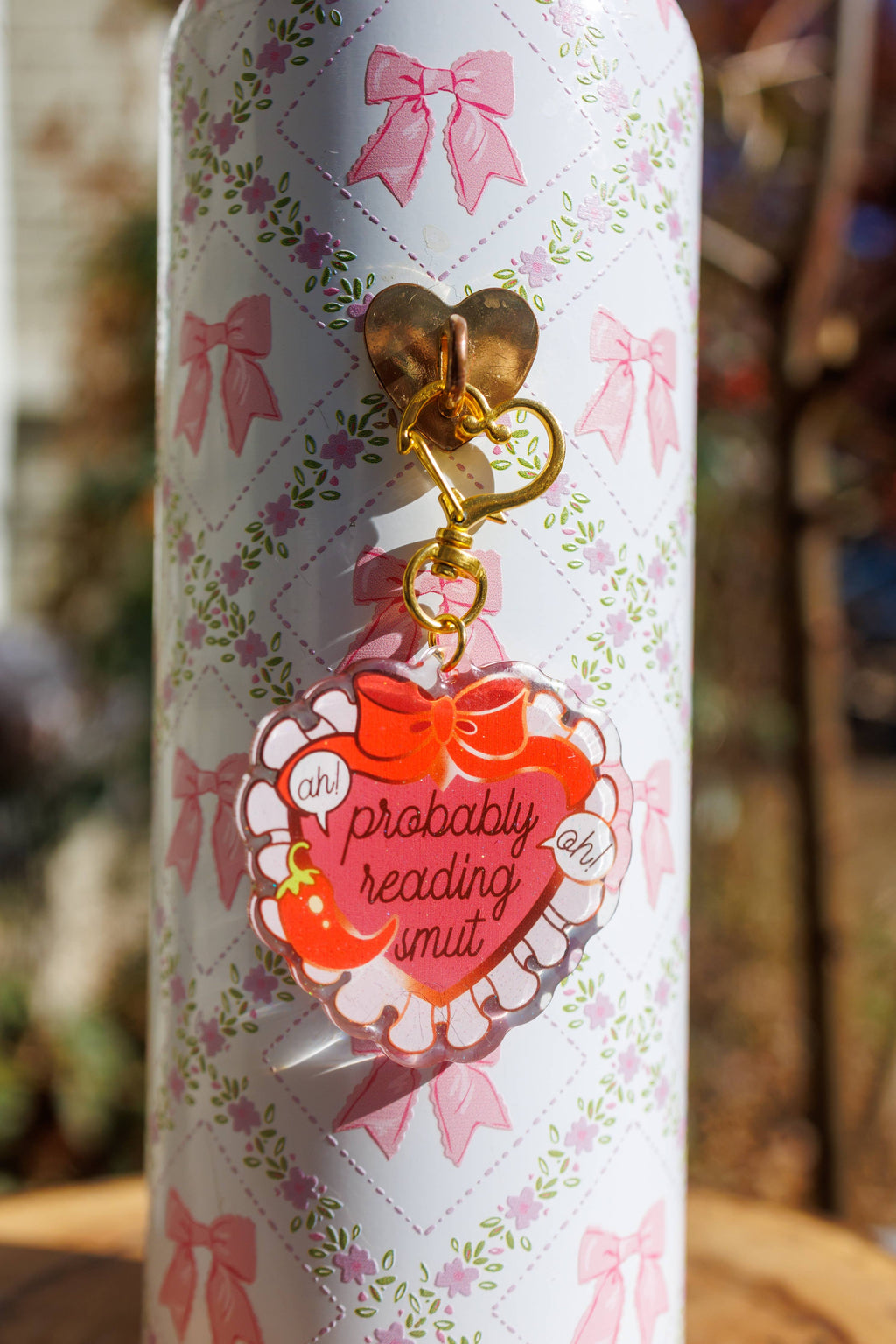 Pinstory - "Probably Reading Smut" Keychain/Kindle Charm