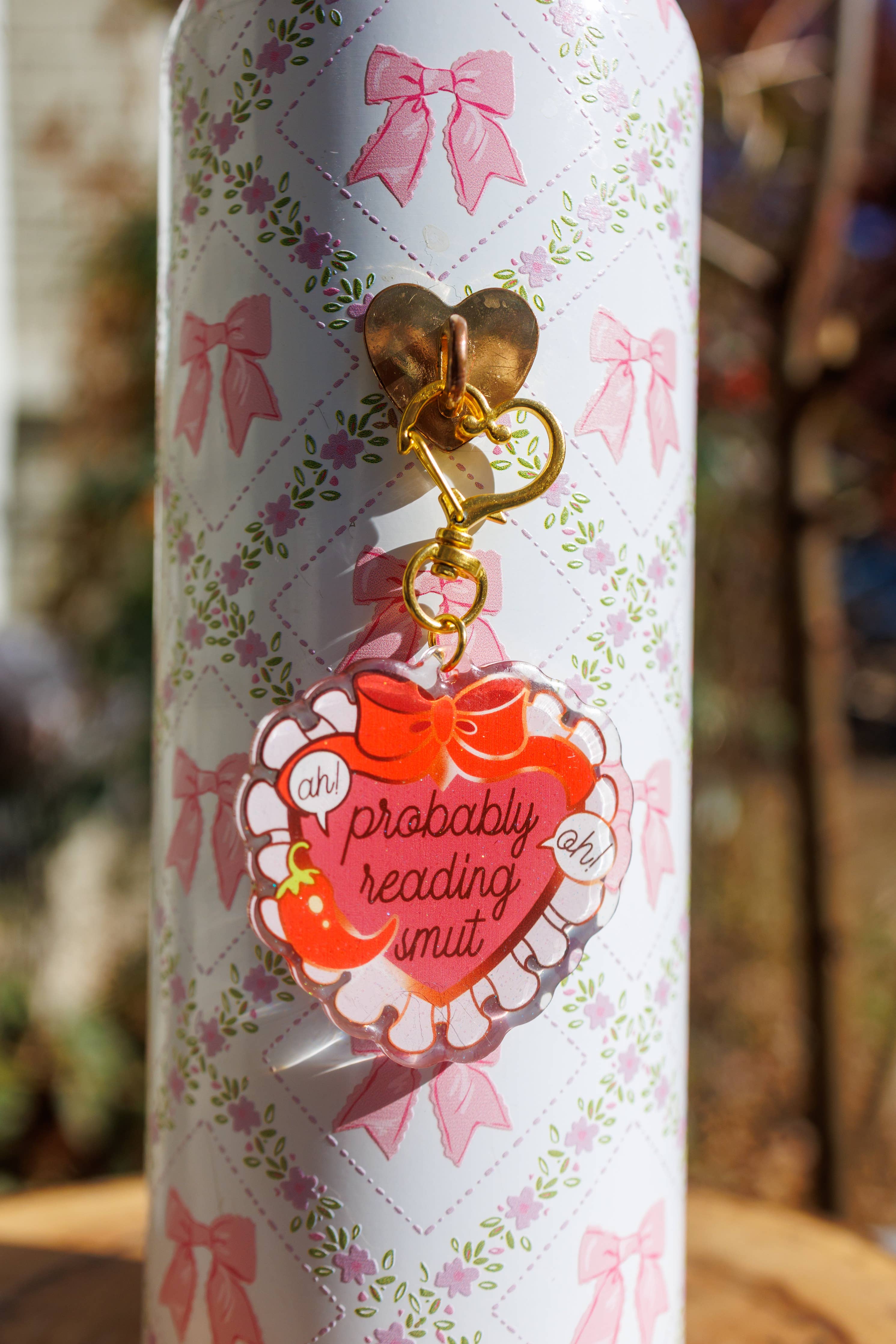 Pinstory - "Probably Reading Smut" Keychain/Kindle Charm