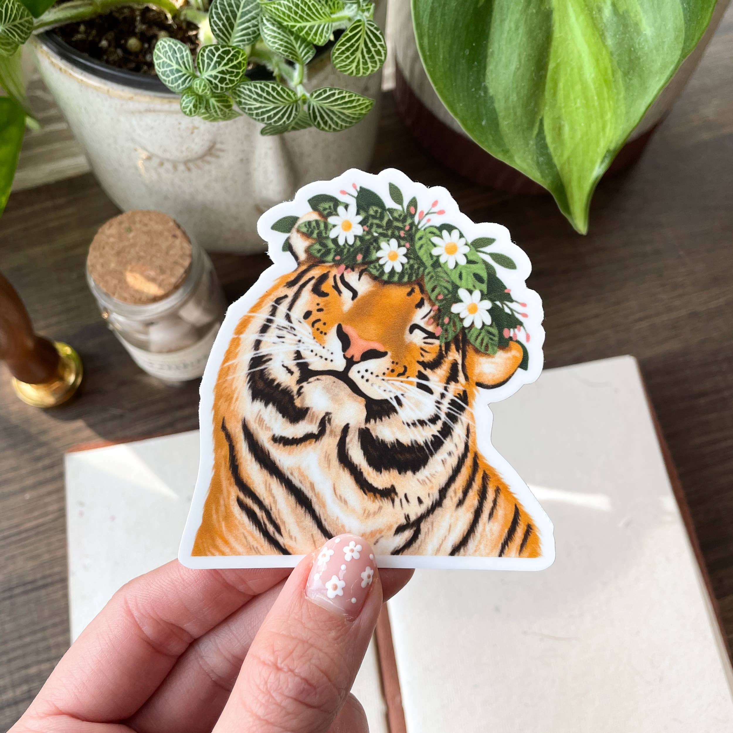 Smiley Tiger Sticker