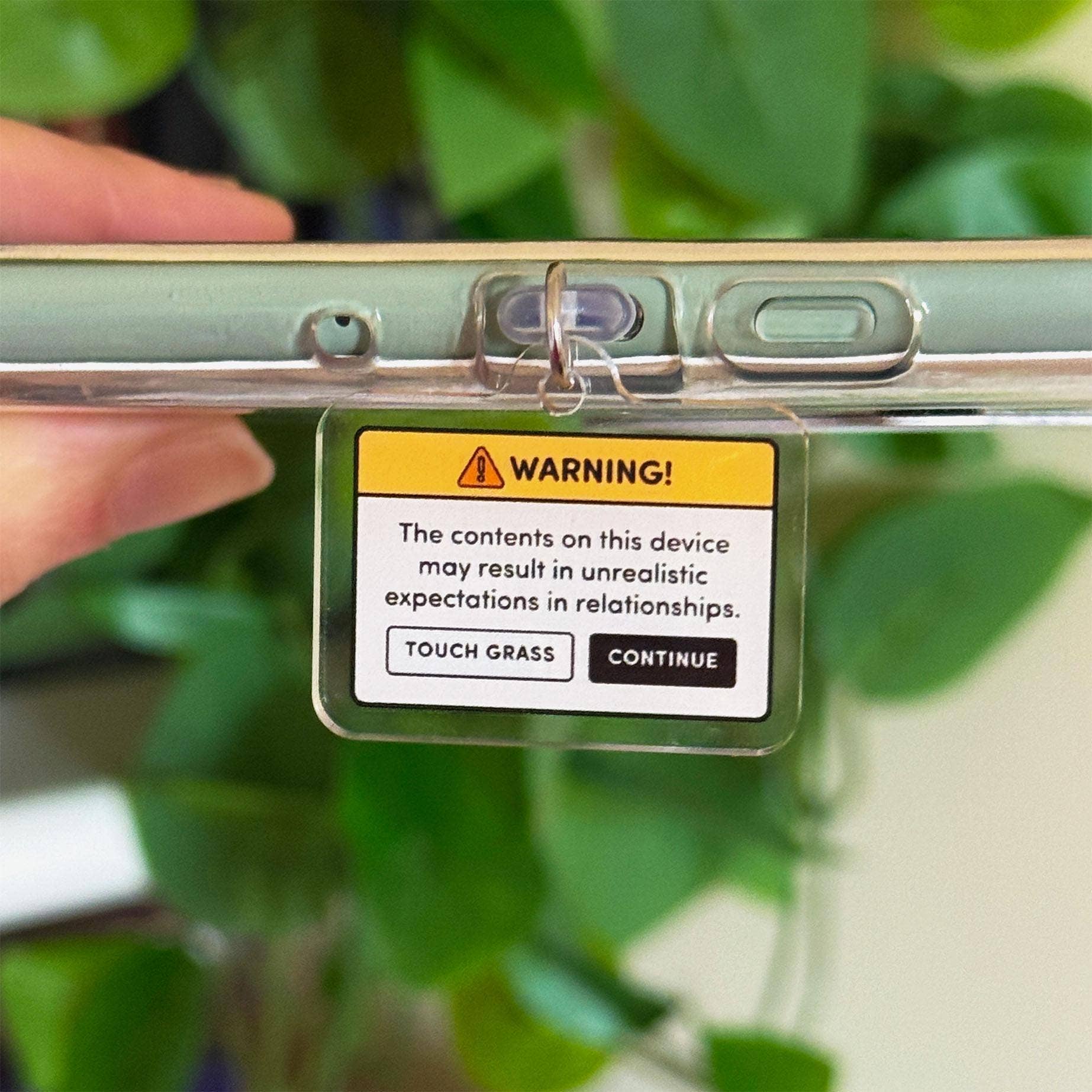 Warning: Unrealistic Expectations on this Device  USB-C Plug for Book Lovers