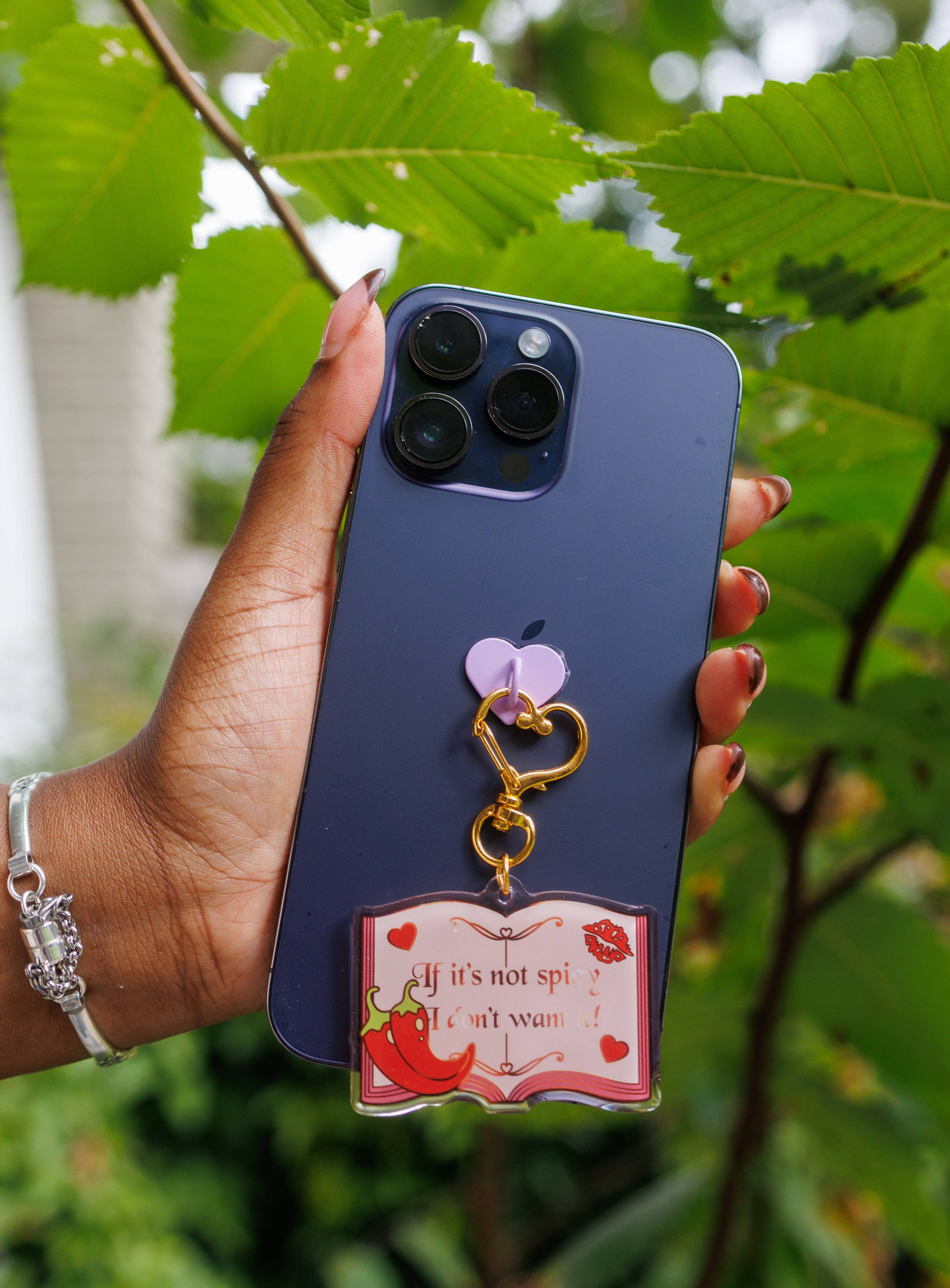 Pinstory - "If It's Not Spicy I Don't Want It" Keychain/Kindle Charm