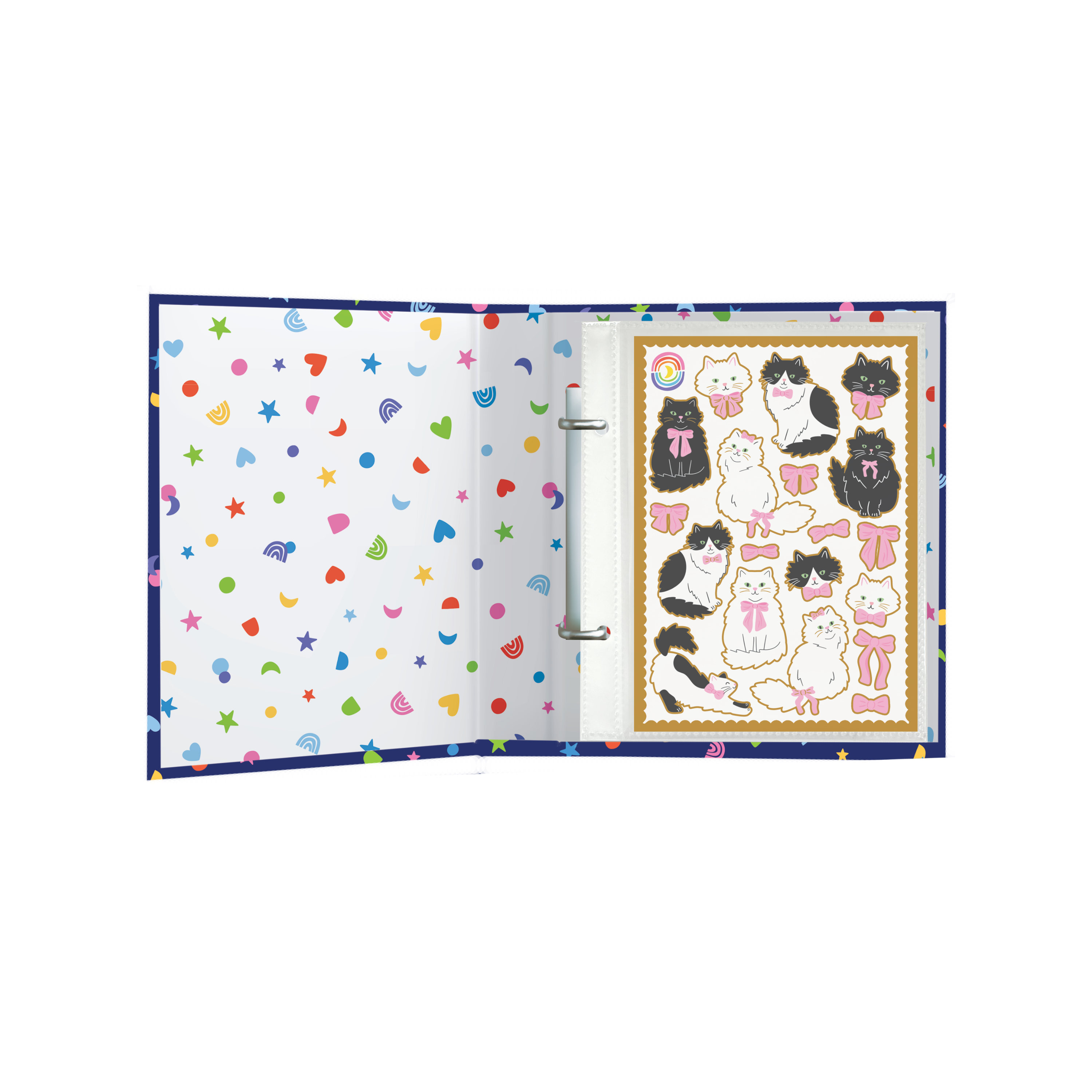 Moonbow Creative Co. - Sticker Organizing Folder Confetti Blue Moon