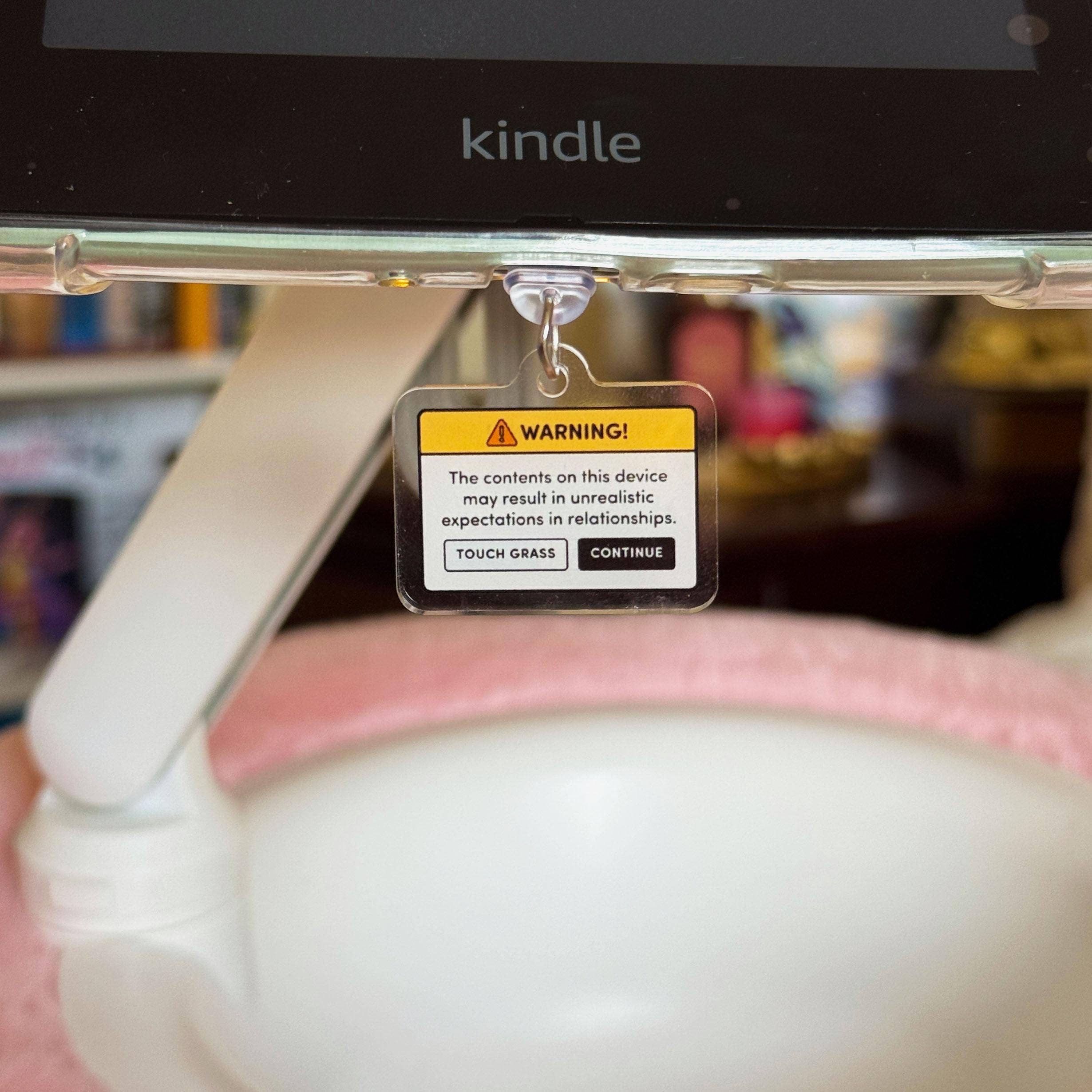 Warning: Unrealistic Expectations on this Device  USB-C Plug for Book Lovers