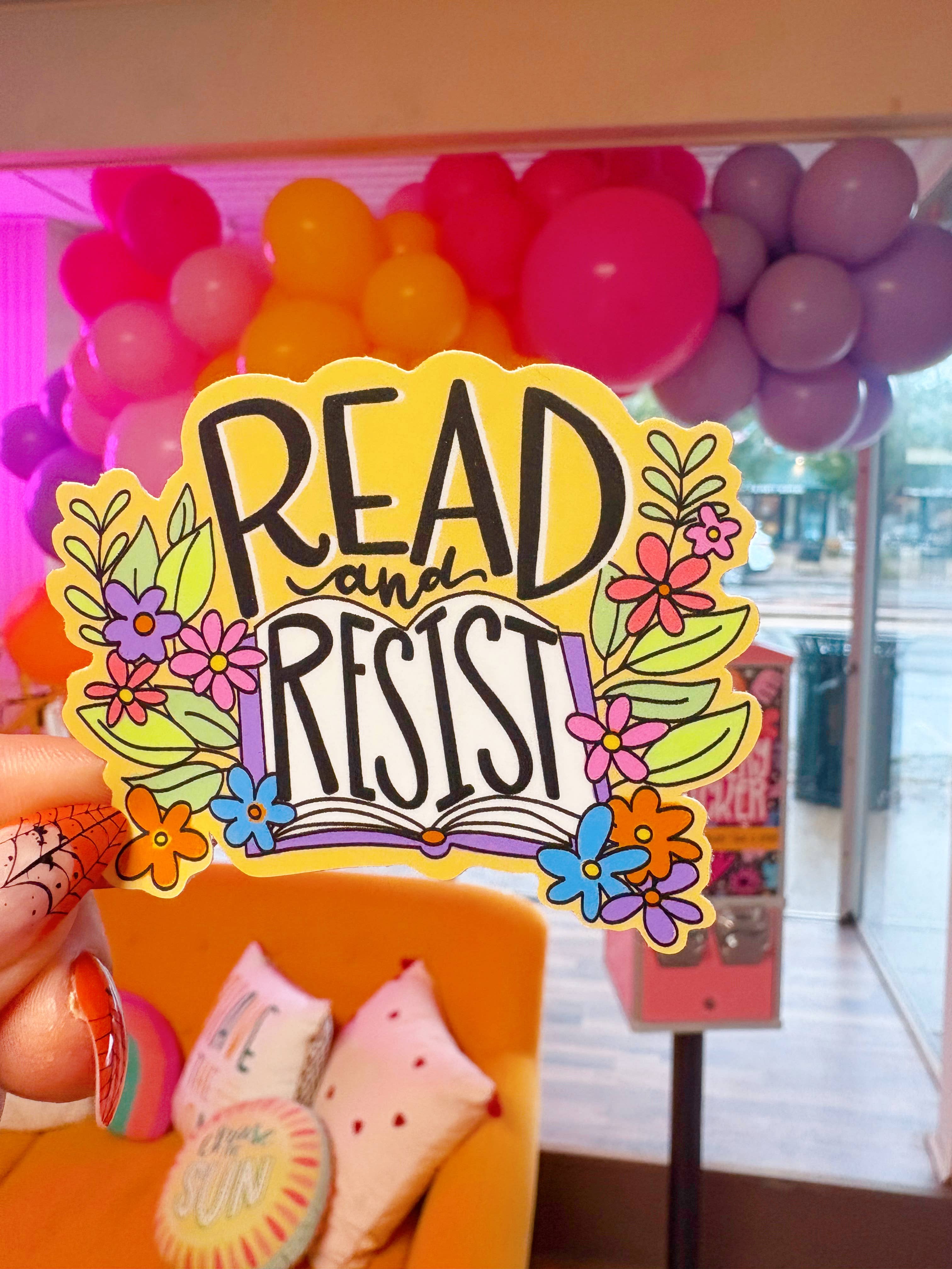 Read and Resist Sticker