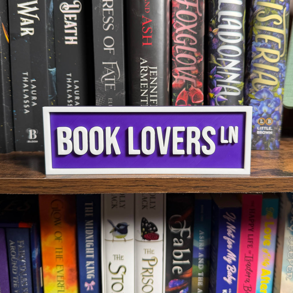 Book Lovers Street Sign