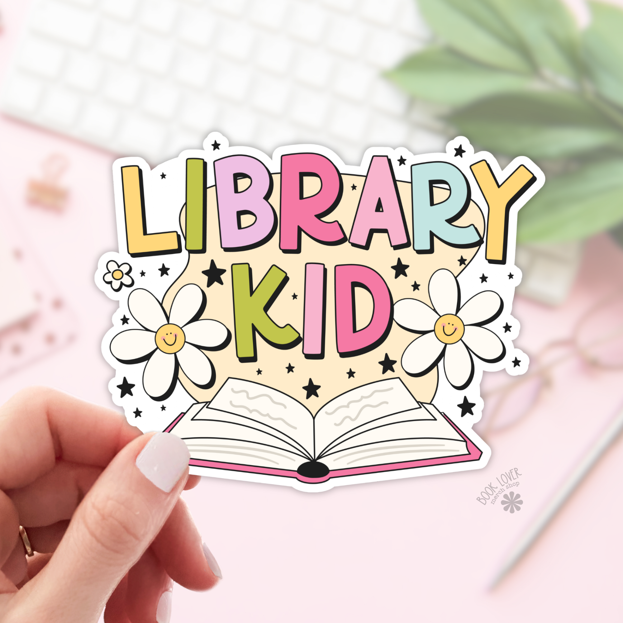 Library Kid Sticker