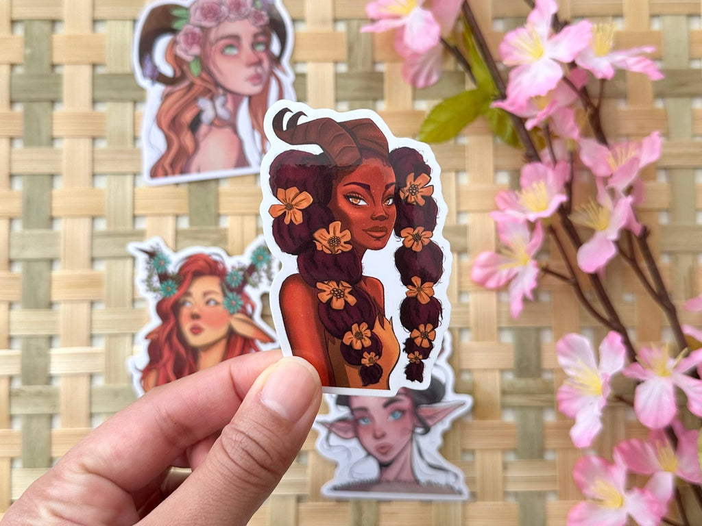 Fall Faun Vinyl Waterproof Sticker