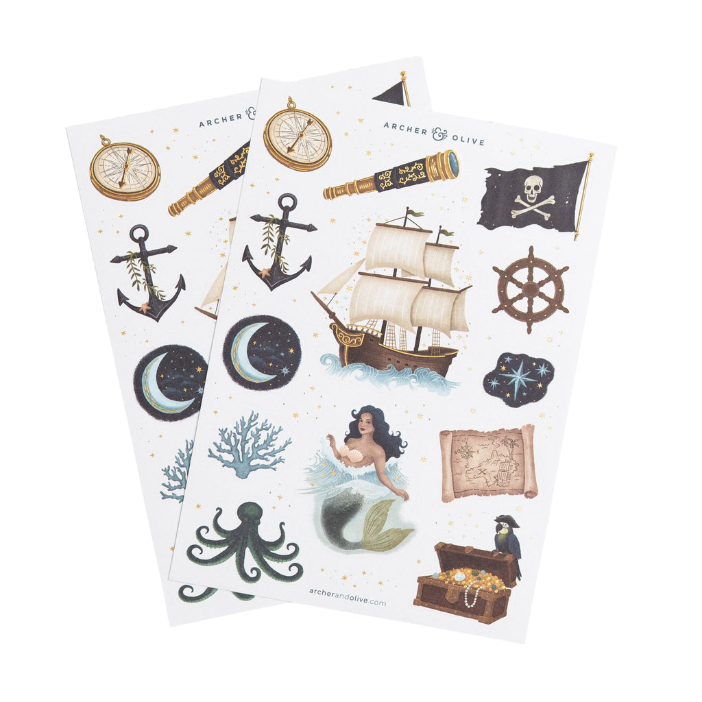Archer and Olive - Stickers: Treasure Map