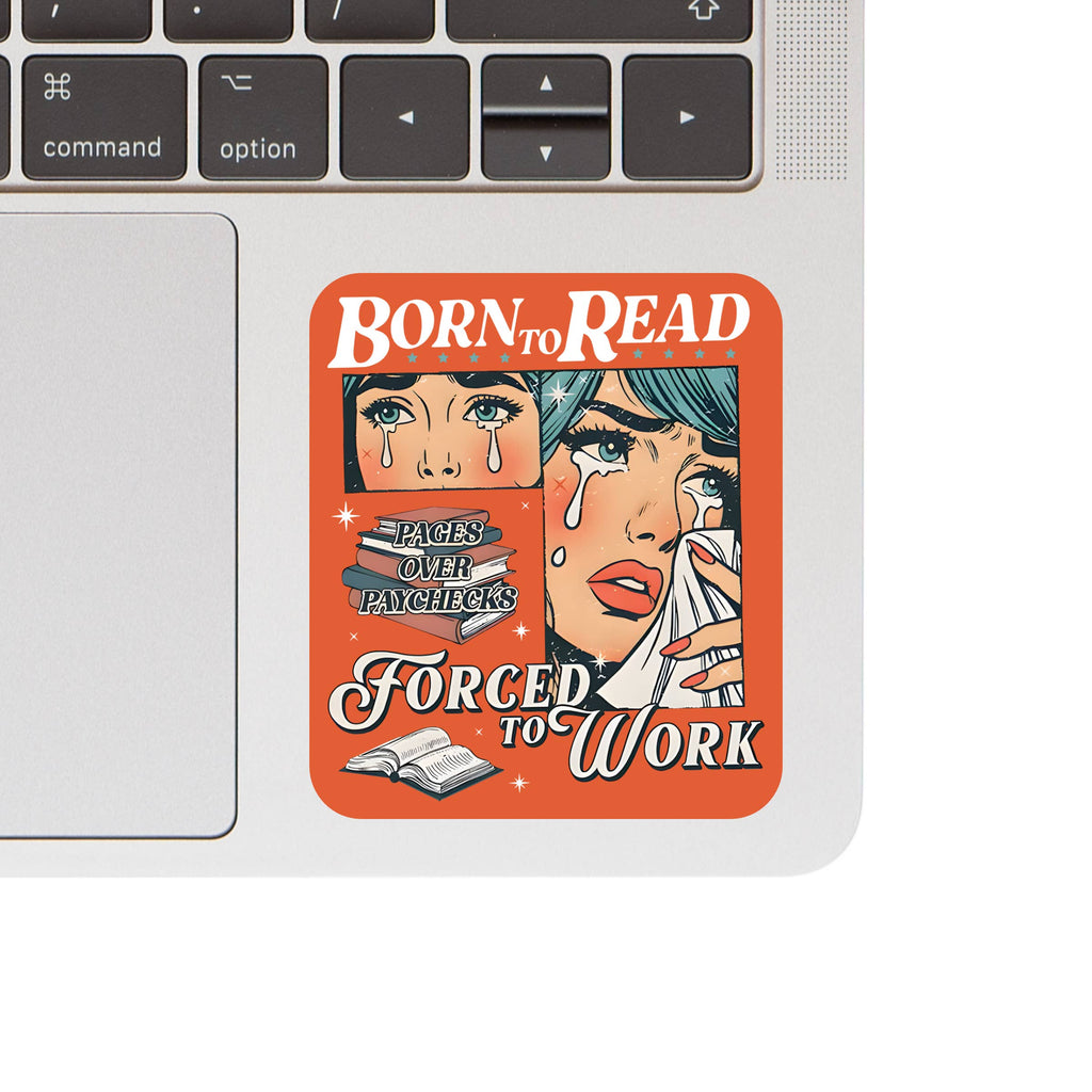 Juju and Moxie - Born To Read Sticker