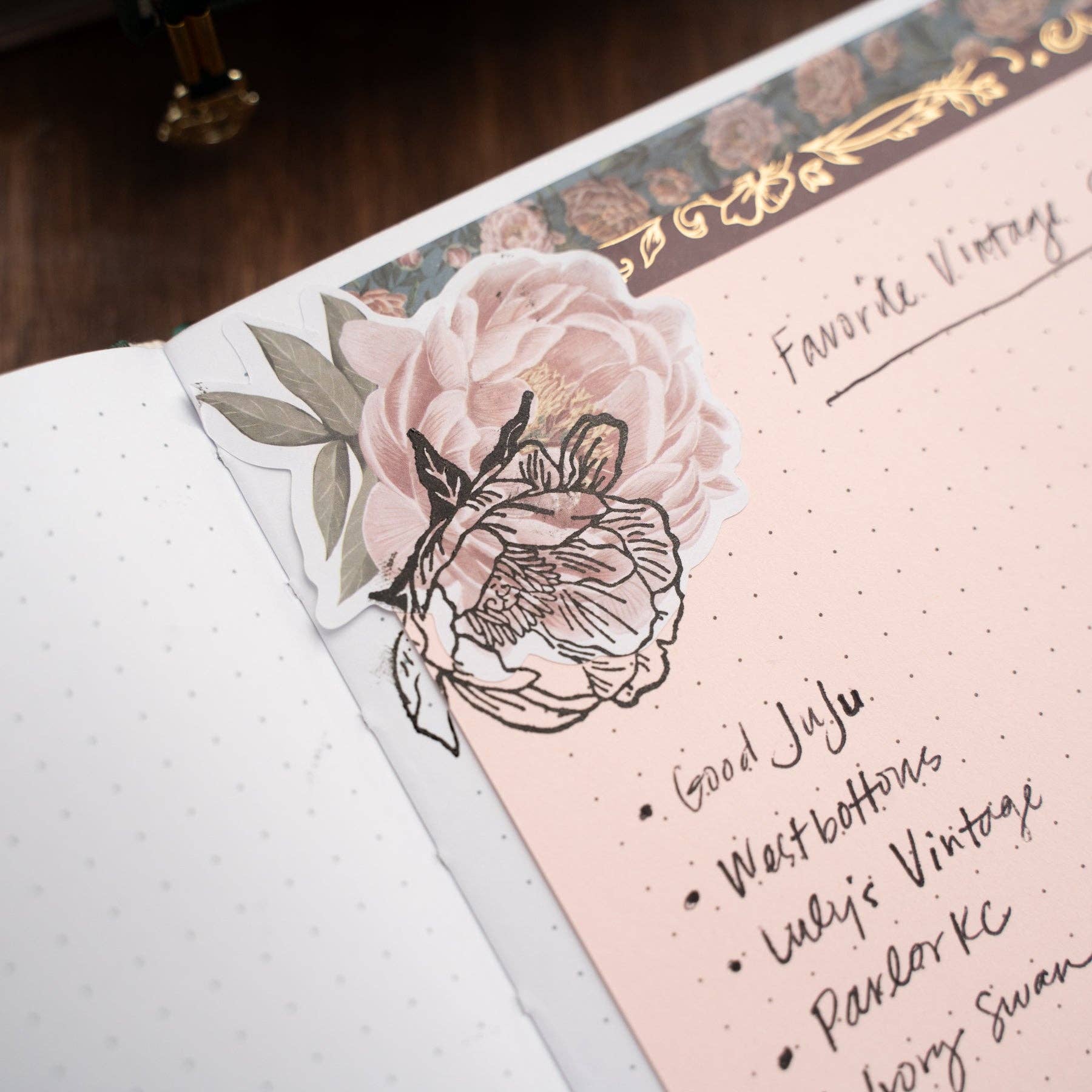 Antique Floral Sticker Set