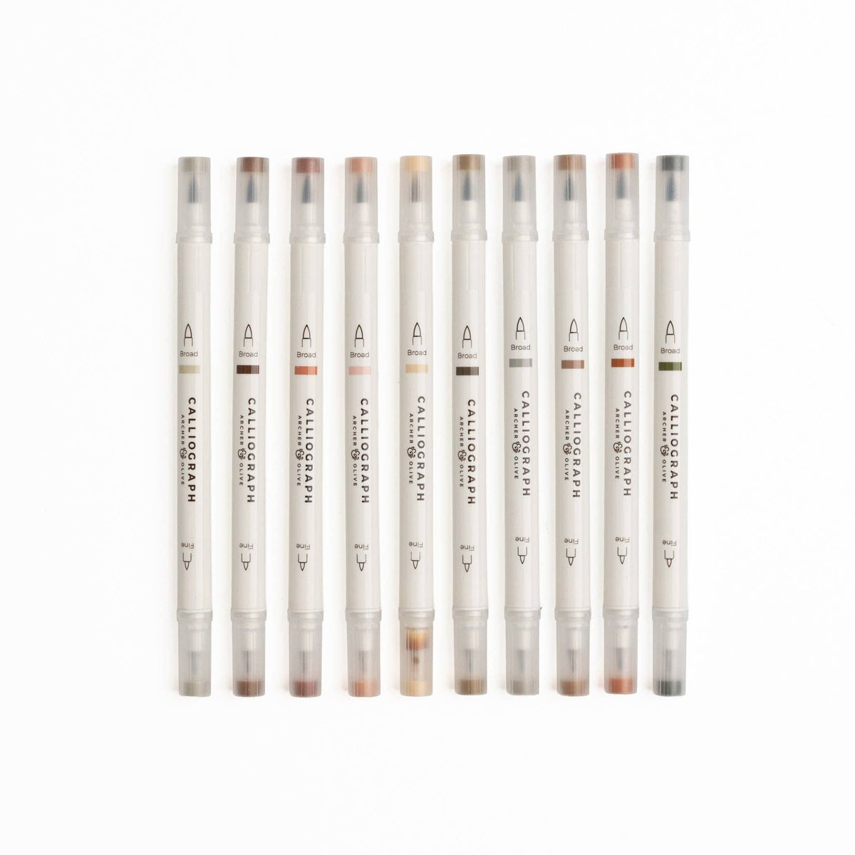 Archer and Olive - Quiet Corners | Set of 10 Calliograph Pens