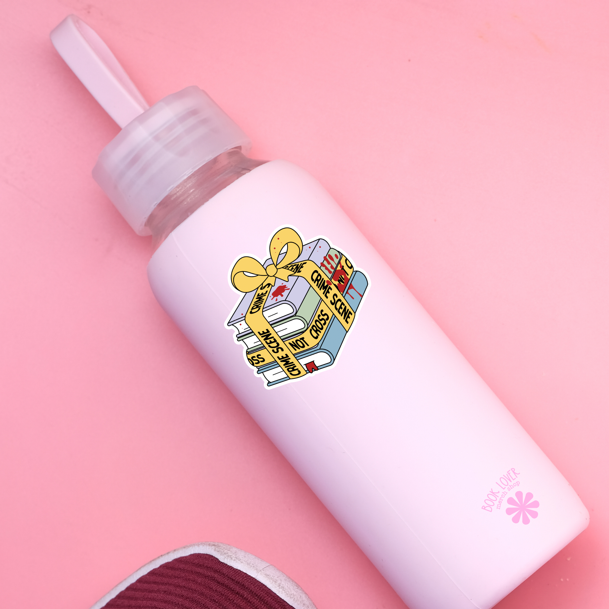 Crime Scene Books Sticker